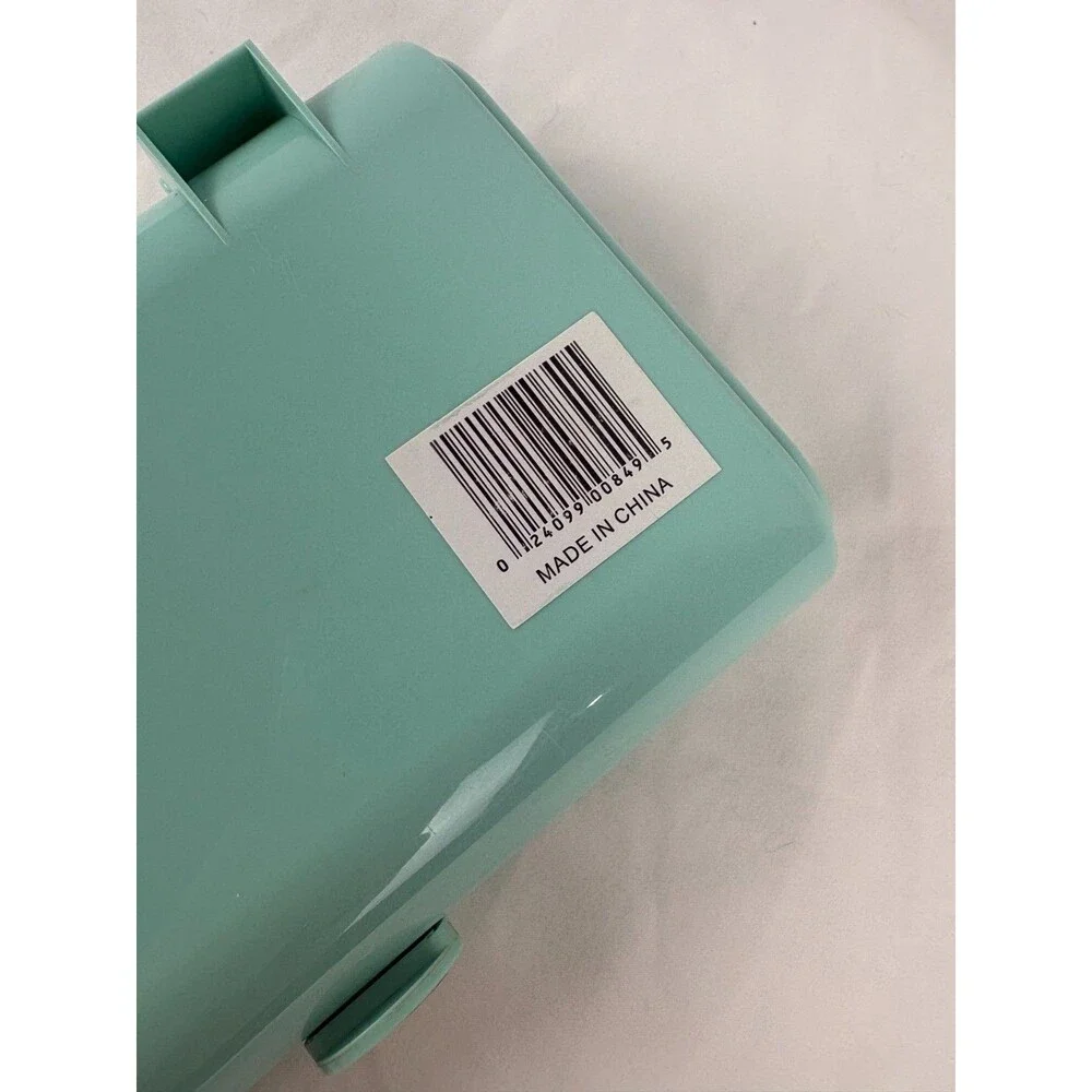 Caboodles 5606 Mint Green Makeup Case Mirror Tray Organizer Y2K 90s Vintage